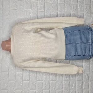 LIZ CLAIBORNE Autumn Ease Lambswool and Angora Long Sleeve Sweater NWT